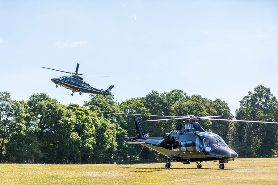 Sikorski Helicopter Take Off and Landing