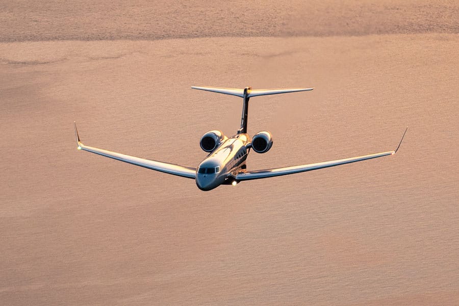 Gulfstream G650 in flight